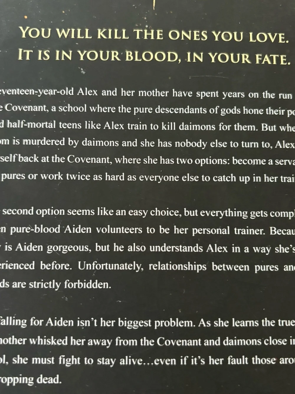 Half-Blood by Jennifer L. Armentrout - Black & Purple  Paperback